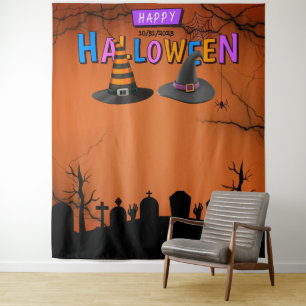 Fun Selfie Station Halloween Party Backdrop