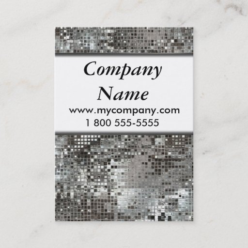 Customizable Fun Sequins Look Large Business Cards