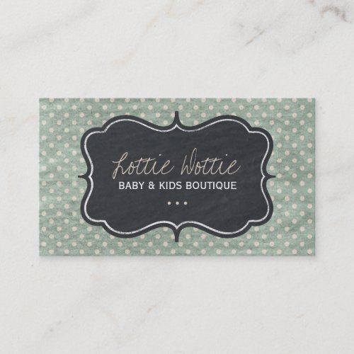Fun Shabby Dots Business Cards