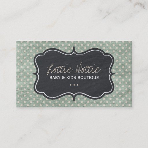 Customizable Fun Shabby Dots Business Cards