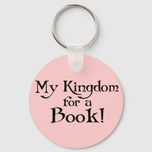 Fun Shakespeare My Kingdom for a Book T-shirt Keychain