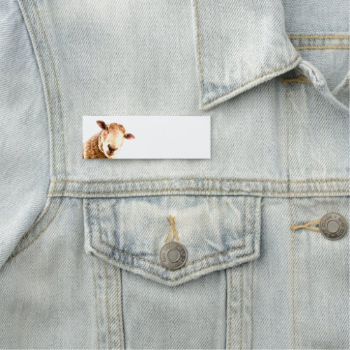 Fun Sheep Farm Animal peeking in Name Tag