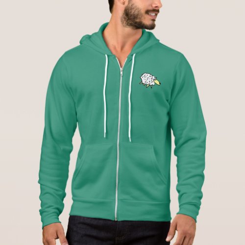 Fun Sheep in a Cartoon Style Hoodie