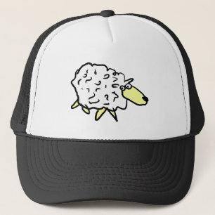 Fun Sheep in a Cartoon Style Trucker Hat