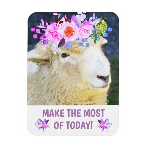 Fun Sheep Inspirational Magnet