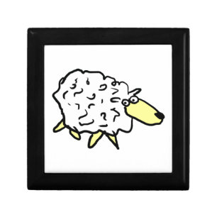 Fun Sheep Picture on a  Gift Box