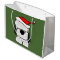 Fun Sheepdog in Santa Hat Christmas Gift Bag