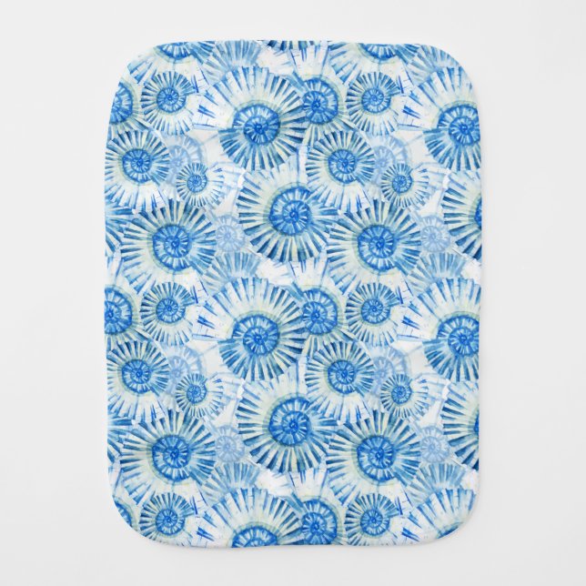 Fun Shell Pattern Burp Cloth (Front)