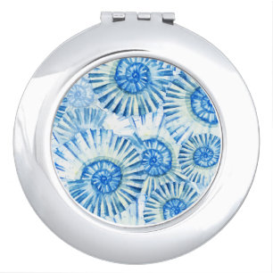 Fun Shell Pattern Compact Mirror