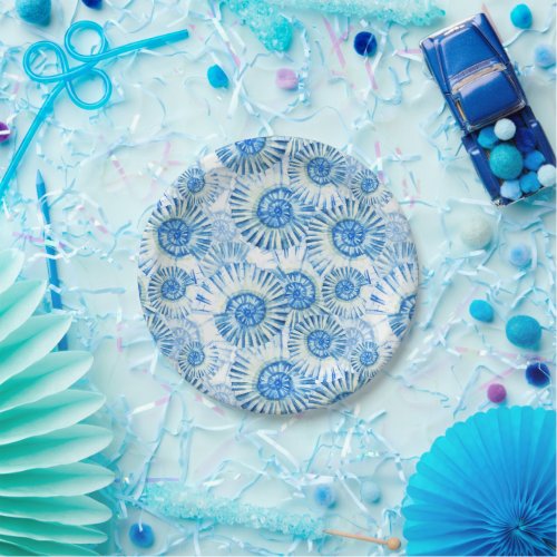 Fun Shell Pattern Paper Plates