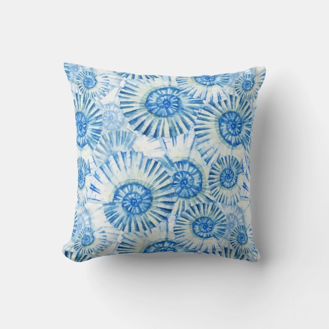 Fun Shell Pattern Throw Pillow (Front)