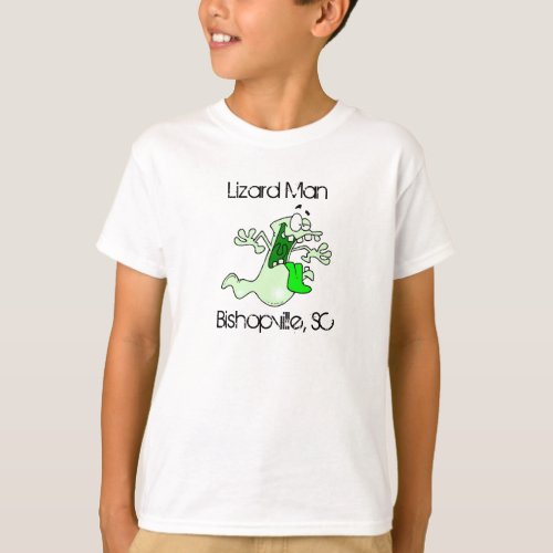 Fun Shirt Designs Lizard Man Bishopville SC Legend