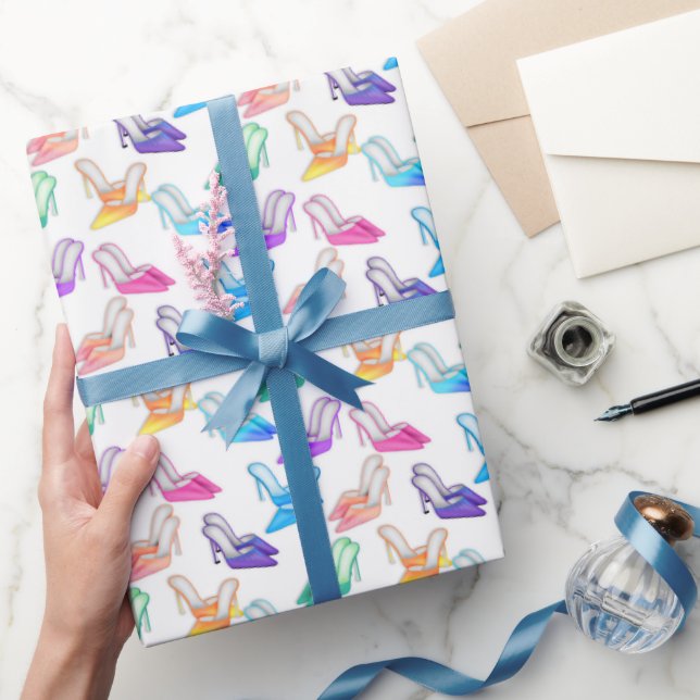 Fun shoe Diva pattern wrapping paper (Gifting)