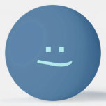 [ Thumbnail: Fun, Silly, Smiling Face Ping Pong Ball ]