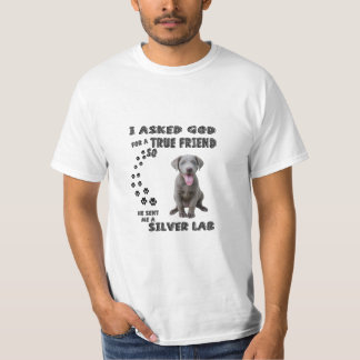 Fun Silver Lab Mom Dad Costume, Cute Dog T-Shirt