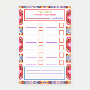Fun Simple Christmas Star Notes Planner Organizer