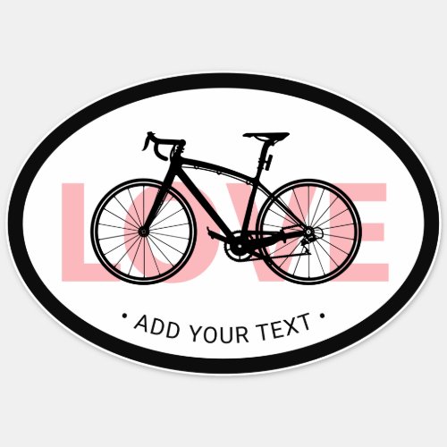 Fun Simple Modern European Style Cool Bicycle Love Sticker