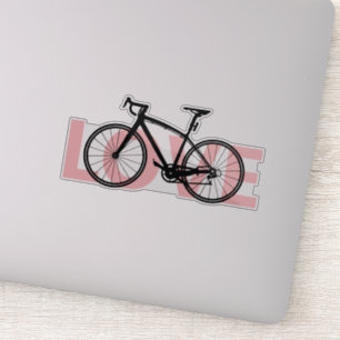 Fun Simple Modern European Style Cool Bicycle Love Sticker