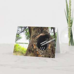 Fun Singing Tree Greeting Card! Card