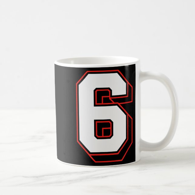 Fun Six Seven 6 7 Meme Design  Coffee Mug (Right)