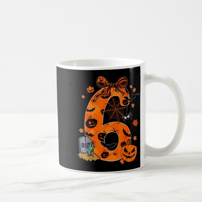 Fun Six Seven 6 7 Meme Design Couples Halloween  Coffee Mug (Right)