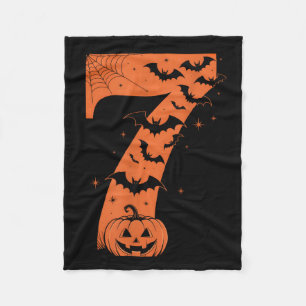 Fun Six Seven 6 7 Meme Design Couples Halloween Fleece Blanket