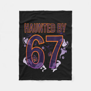 Fun Six Seven 6 7 Meme Design Couples Halloween Fleece Blanket