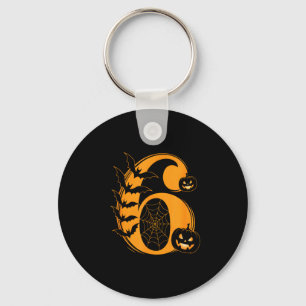 Fun Six Seven 6 7 Meme Design Couples Halloween  Keychain