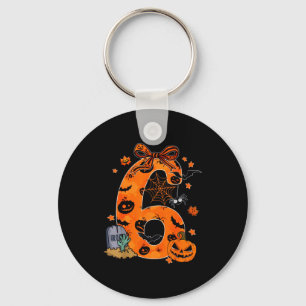Fun Six Seven 6 7 Meme Design Couples Halloween Keychain