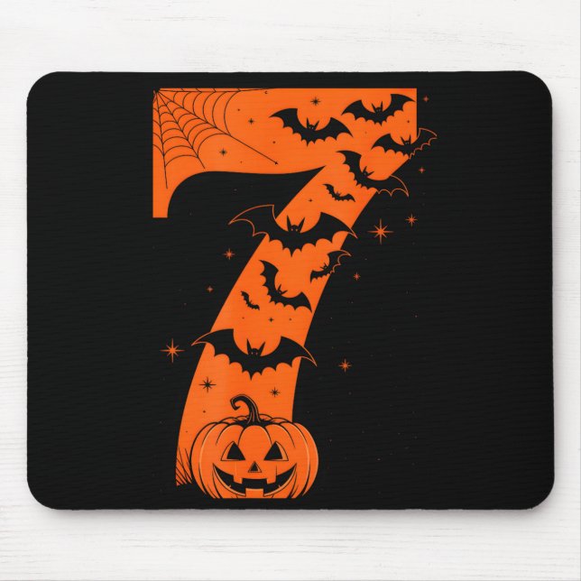 Fun Six Seven 6 7 Meme Design Couples Halloween  Mouse Pad (Front)