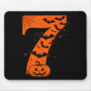 Fun Six Seven 6 7 Meme Design Couples Halloween Mouse Pad