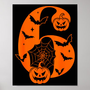 Fun Six Seven 6 7 Meme Design Couples Halloween Poster