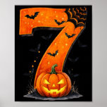 Fun Six Seven 6 7 Meme Design Couples Halloween  Poster