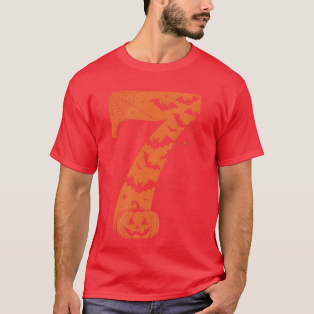 Fun Six Seven 6 7 Meme Design Couples Halloween T-Shirt (Front)