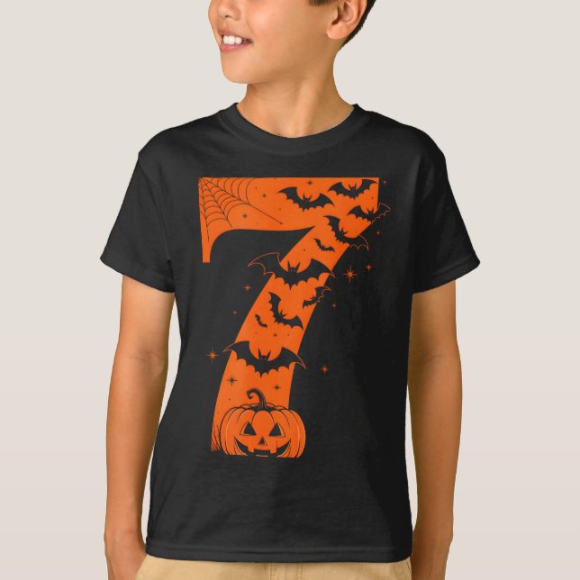 Fun Six Seven 6 7 Meme Design Couples Halloween  T-Shirt (Front)