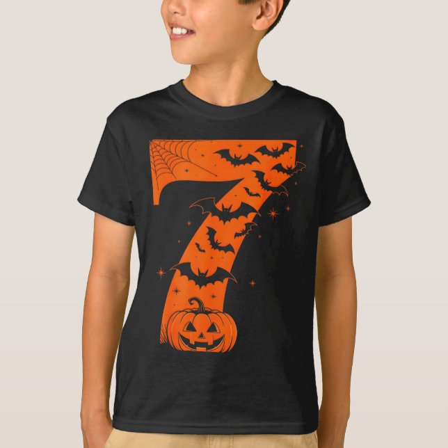 Fun Six Seven 6 7 Meme Design Couples Halloween  T-Shirt (Front)