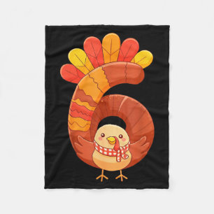 Fun Six Seven 6 7 Meme Design Couples Thanksgiving Fleece Blanket