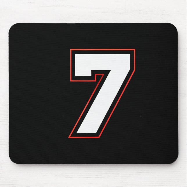 Fun Six Seven 6 7 Meme Design  Mouse Pad (Front)
