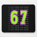 Fun Six Seven 6 7 Meme Design  Mouse Pad