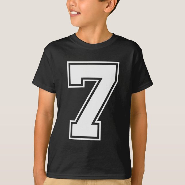 Fun Six Seven 6 7 Meme Design  T-Shirt (Front)