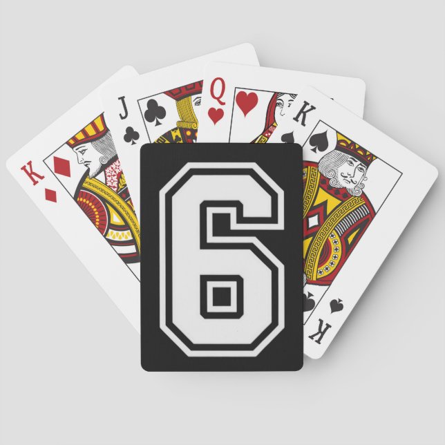 Fun Six Seven 6 7 Meme  Poker Cards (Back)