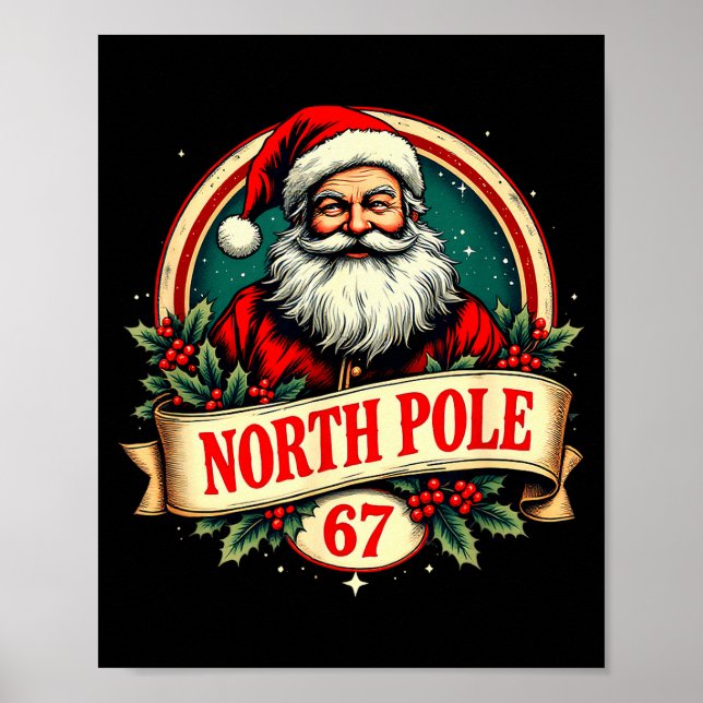 Fun Six Seven Meme Design – Internet Energy - Xmas Poster (Front)