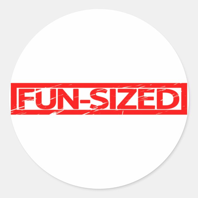Fun-sized Stamp Classic Round Sticker (Front)