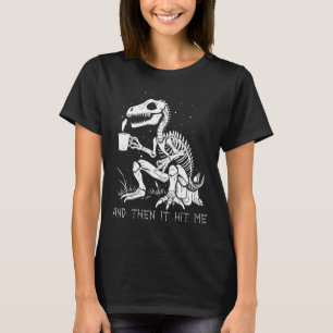 Fun Skeleton Dinosaur Costume Goth Men Women Hallo T-Shirt