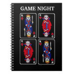 Fun Skeleton Kings And Queens Poker Playing Cards Notebook at Zazzle
