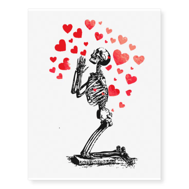 skeleton love tattoos