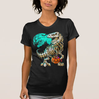 Fun Skeleton TRex Halloween Boys Dino Kids Fossil T-Shirt