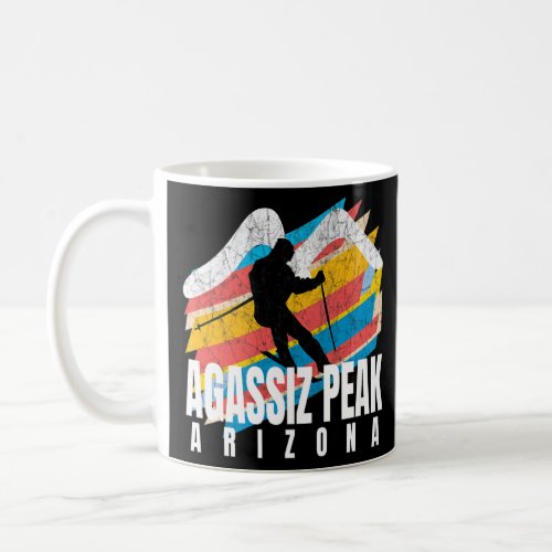 Fun Ski Agassiz Peak Retro Geometric Striped Agass Coffee Mug