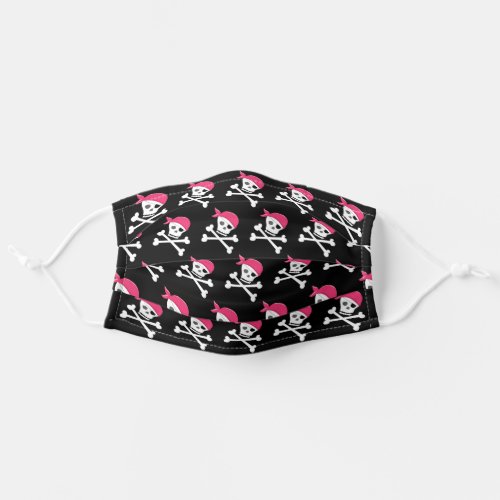 Fun Skull and Crossbones Pattern Pirate Themed Adult Cloth Face Mask