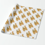 Fun Sloth Riding a Llama Wrapping Paper Fun Sloth Riding a Llama Wrapping Paper